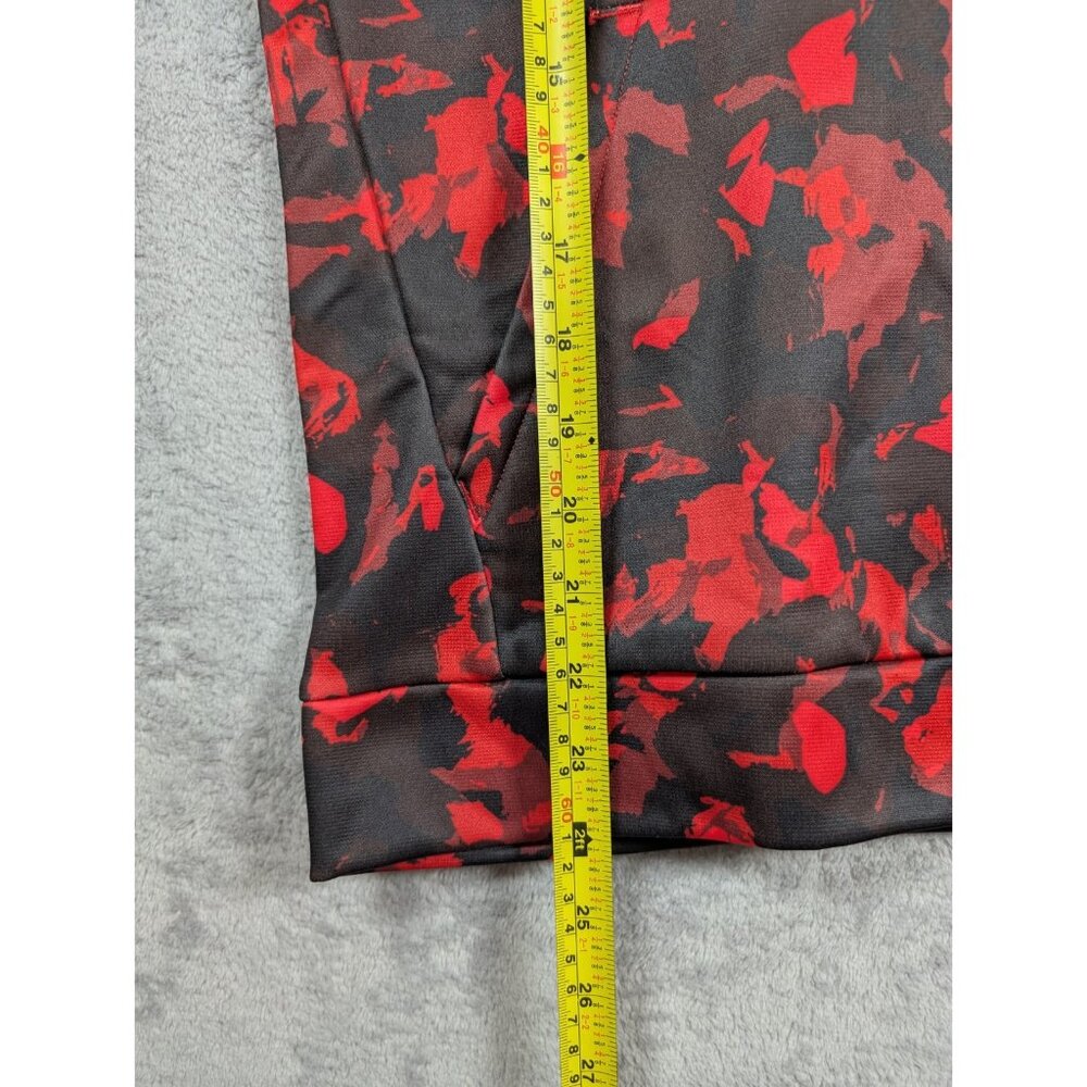 Under Armour Hoodie Boys Youth Size Large Red Loose Fit Lightweight Fleece Lined - Picture 7 of 9